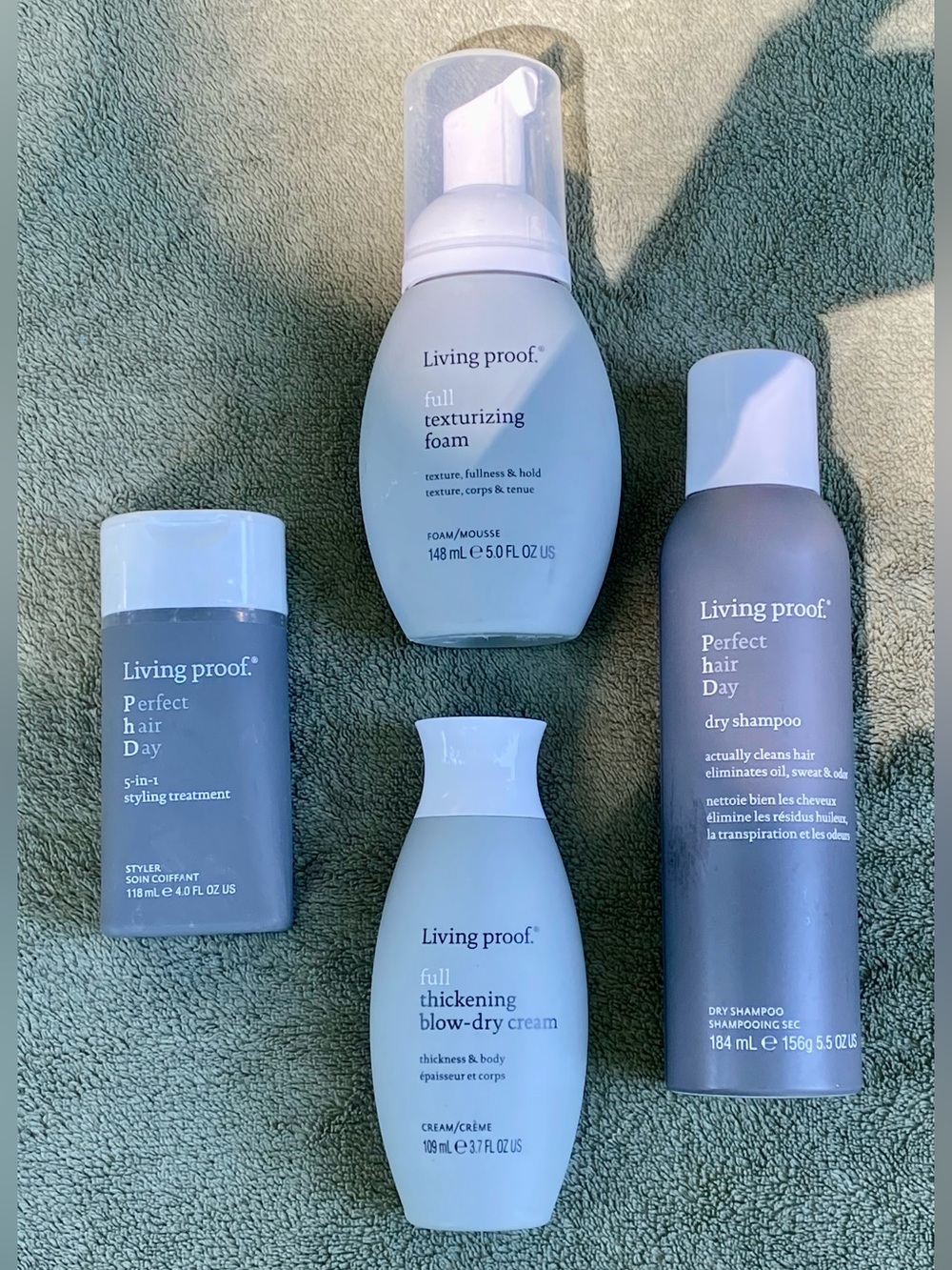 Living Proof Dry Shampoo Blow Dry Texture Styling Treatment 4 PC Set